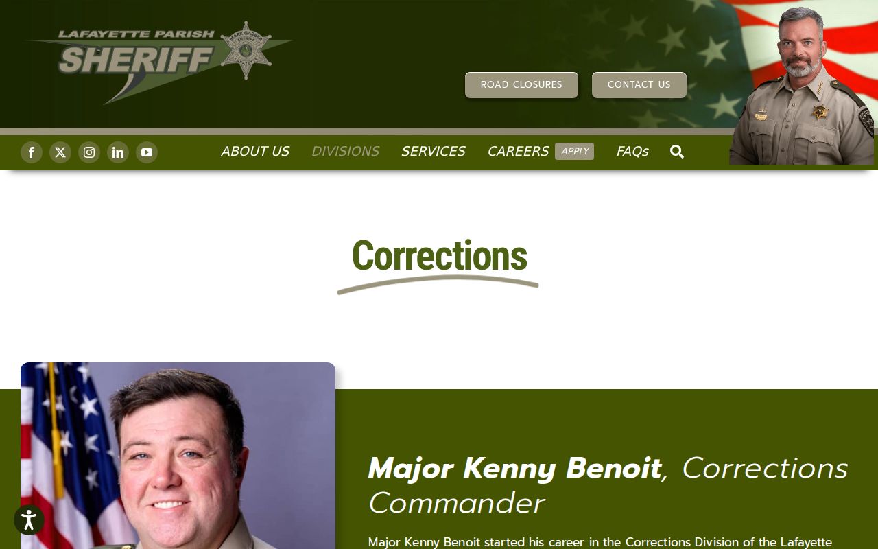 Lafayette Parish arrest history corrections and booking information