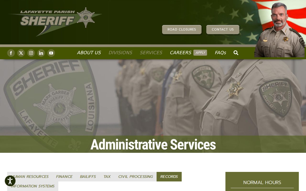 Lafayette Parish criminal records requests and fees